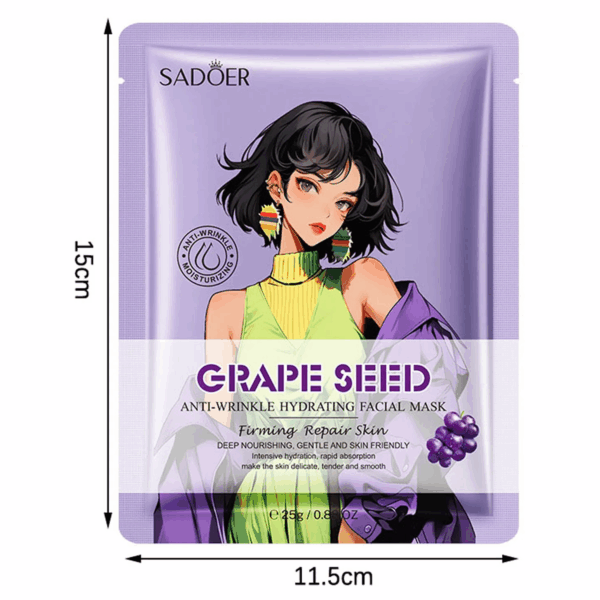 ماسك الوجة بعنب